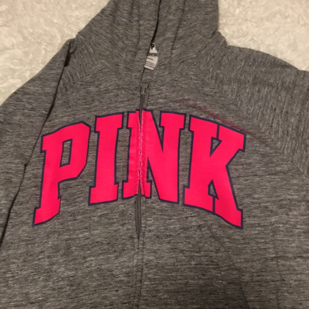 PINK ZIPPER HOODIE